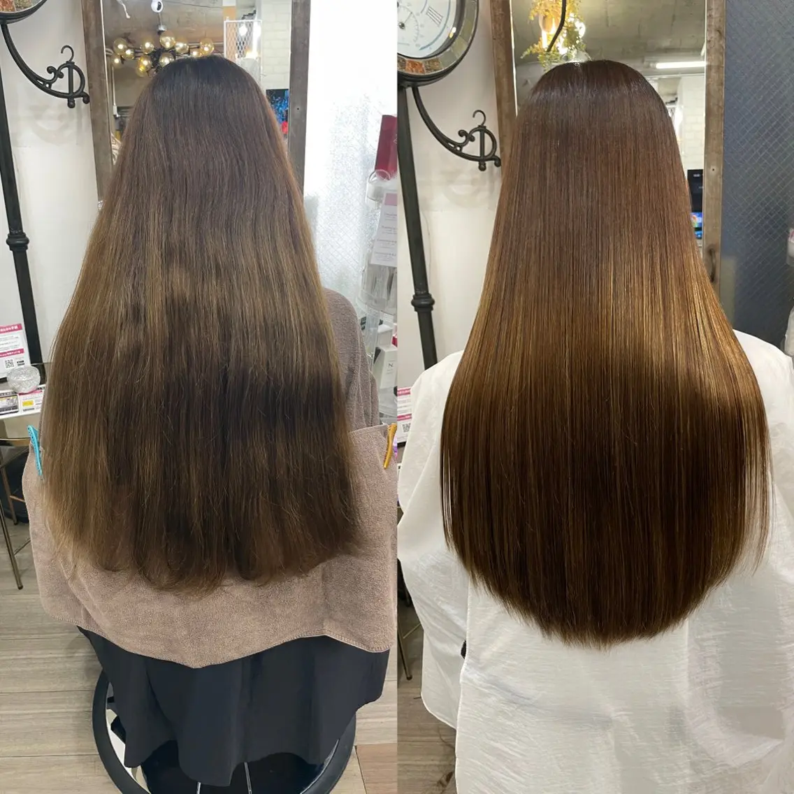 雨季の湿気での広がりに期間限定✨艶髪柔らかオイルストレート極艶✨¥25300の写真