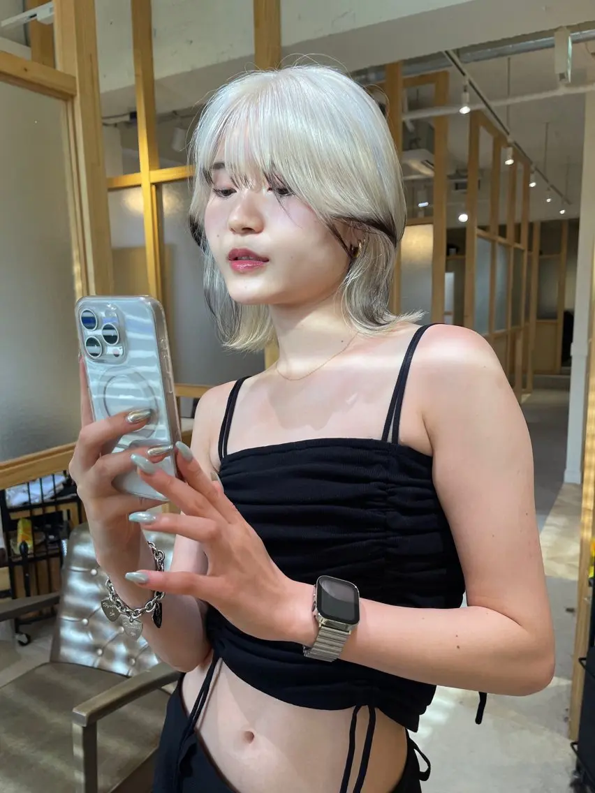 ミディアム カラー ブリーチ 抜きっぱなしブロンド カット ヘアカラー トリートメント “ミニモ最高評価獲得 “代表"Kohei"のヘアスタイル