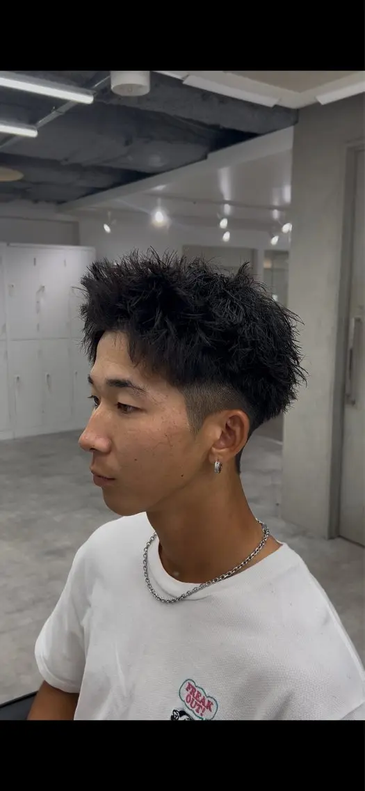 ショート パーマ メンズ カットモデル募集中/ 新潟万代/こおまのヘアスタイル