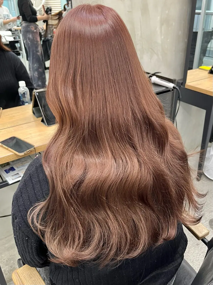 【🌙ダメージレス🤍💐】ブリーチダブルカラー(リタッチ)+うる艶トリートメントの写真