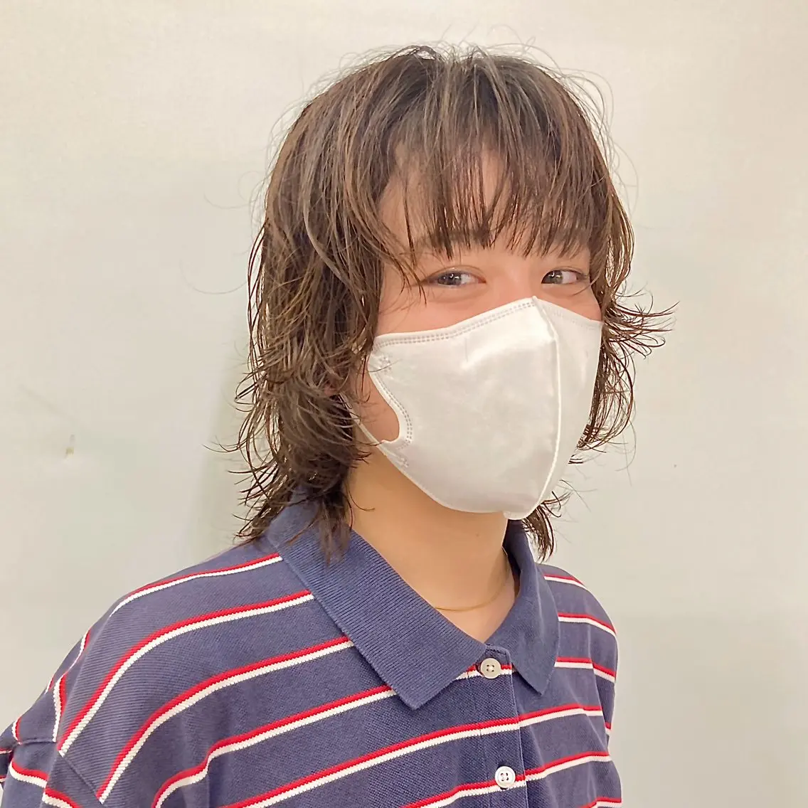 ショート パーマ ウルフレイヤー エクステ/kokiのヘアスタイル