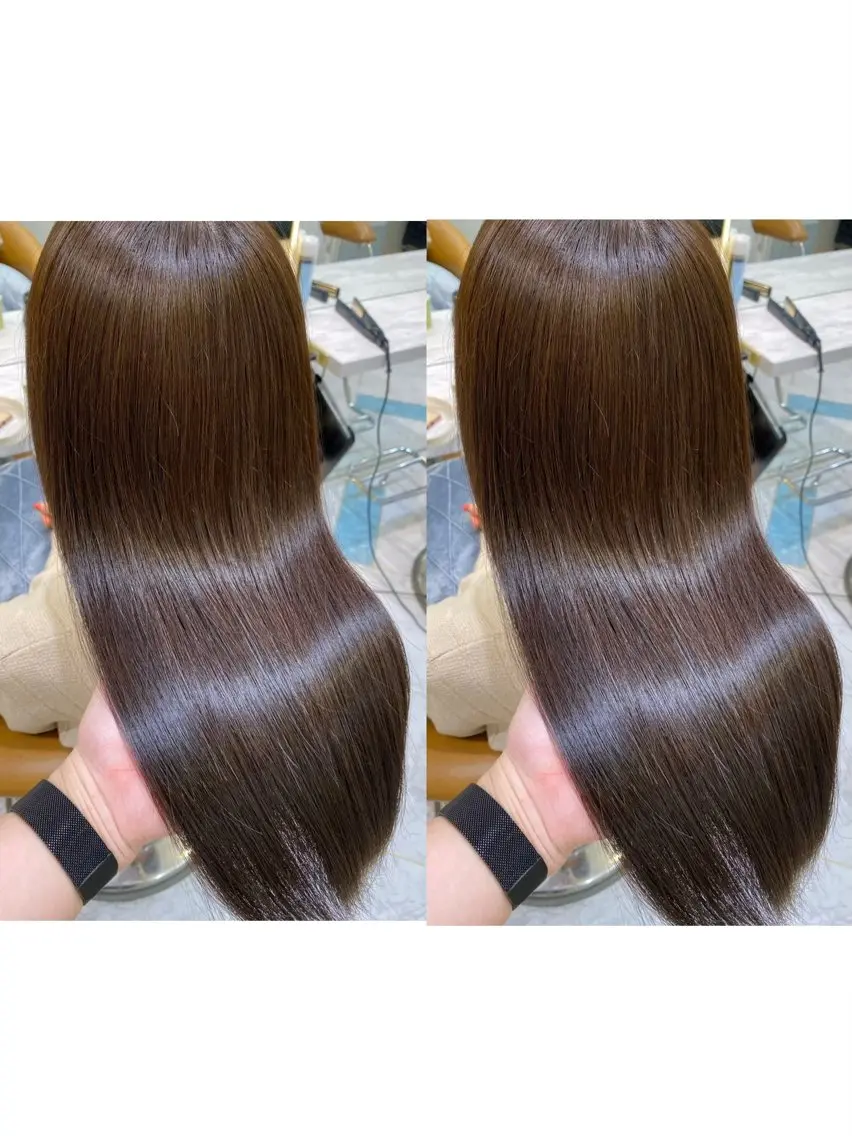 ロング 艶カラー美髪縮毛矯正 /髪質改善✨️ユウキのヘアスタイル