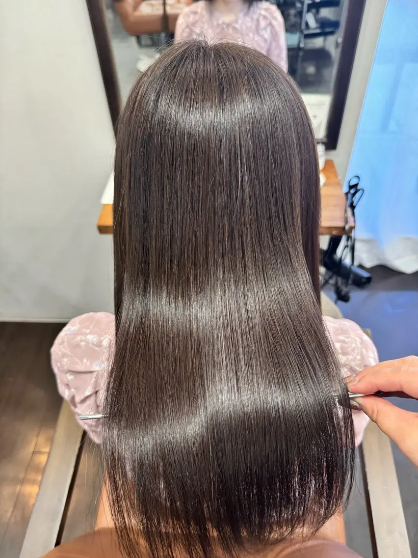 ロング 髪質改善 難波 茜のヘアスタイル