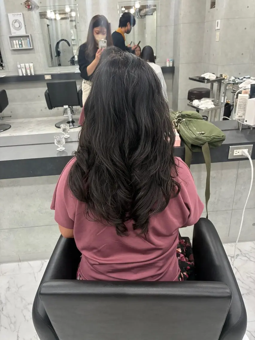 ロング パーマ カット パーマ Endearing 🌟銀座のヘアスタイル