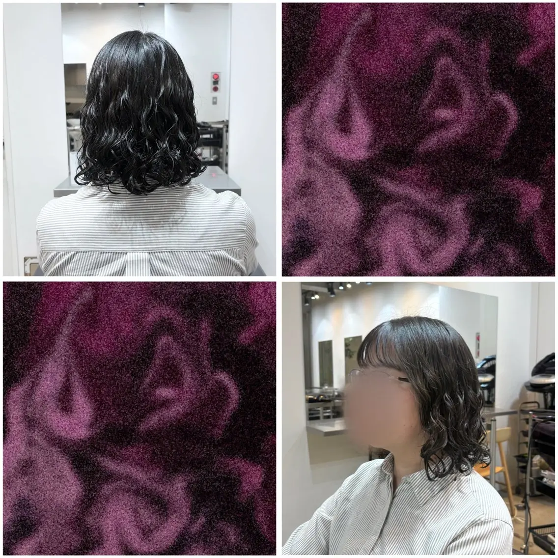 ミディアム パーマ ミディアムパーマ ボブ カット パーマ ハイライト特別価格 /表参道/ことりのヘアスタイル