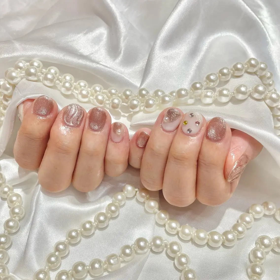 ネイル ニュアンスネイル シンプルネイル WISTERIA midoriのネイルデザイン