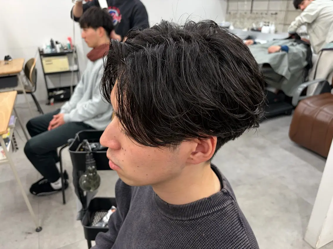 パーマ カット パーマ メンズパーマ外屋敷 航のヘアスタイル