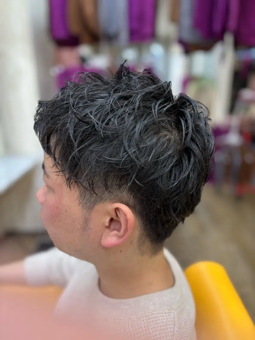 メンズ 刈り上げ 髪質改善Acero 稲田圭翔のヘアスタイル
