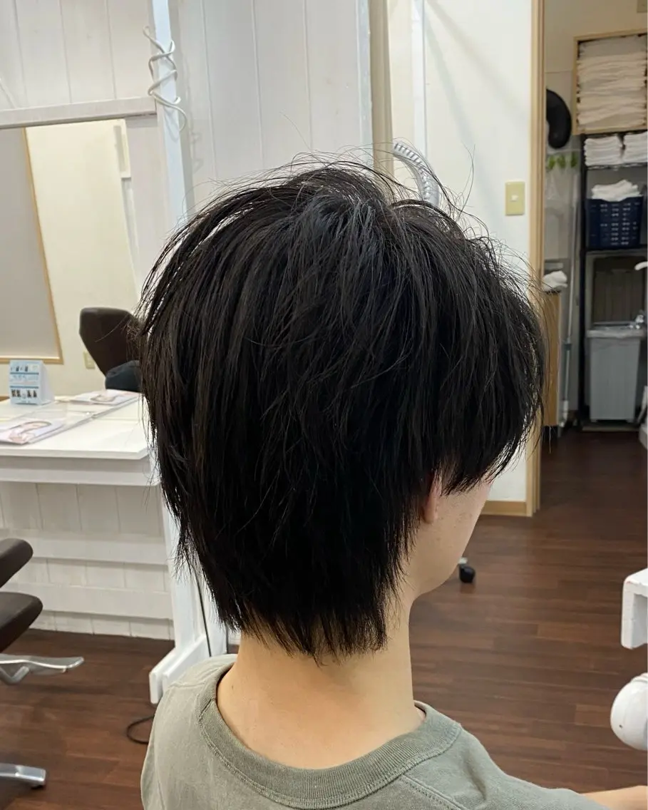 ショート メンズ メンズウルフカット ウルフカット カット 藤井 拓也のヘアスタイル