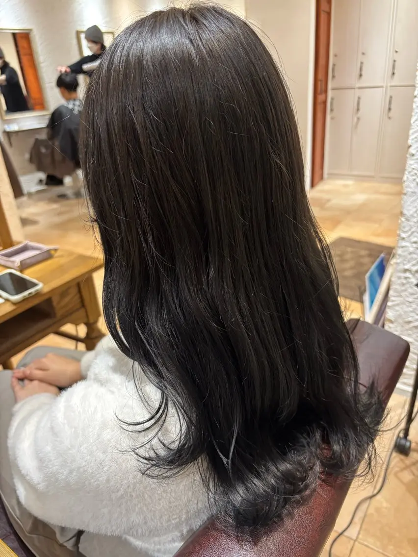 ロング カラー ミント カット ヘアカラー トリートメント 🌈透明感カラー🌈 🌟吉田祐介🌟のヘアスタイル