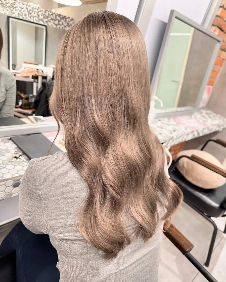 セミロング カラー ヘアカラー トリートメント quill クイル　ツボイタクマのヘアスタイル