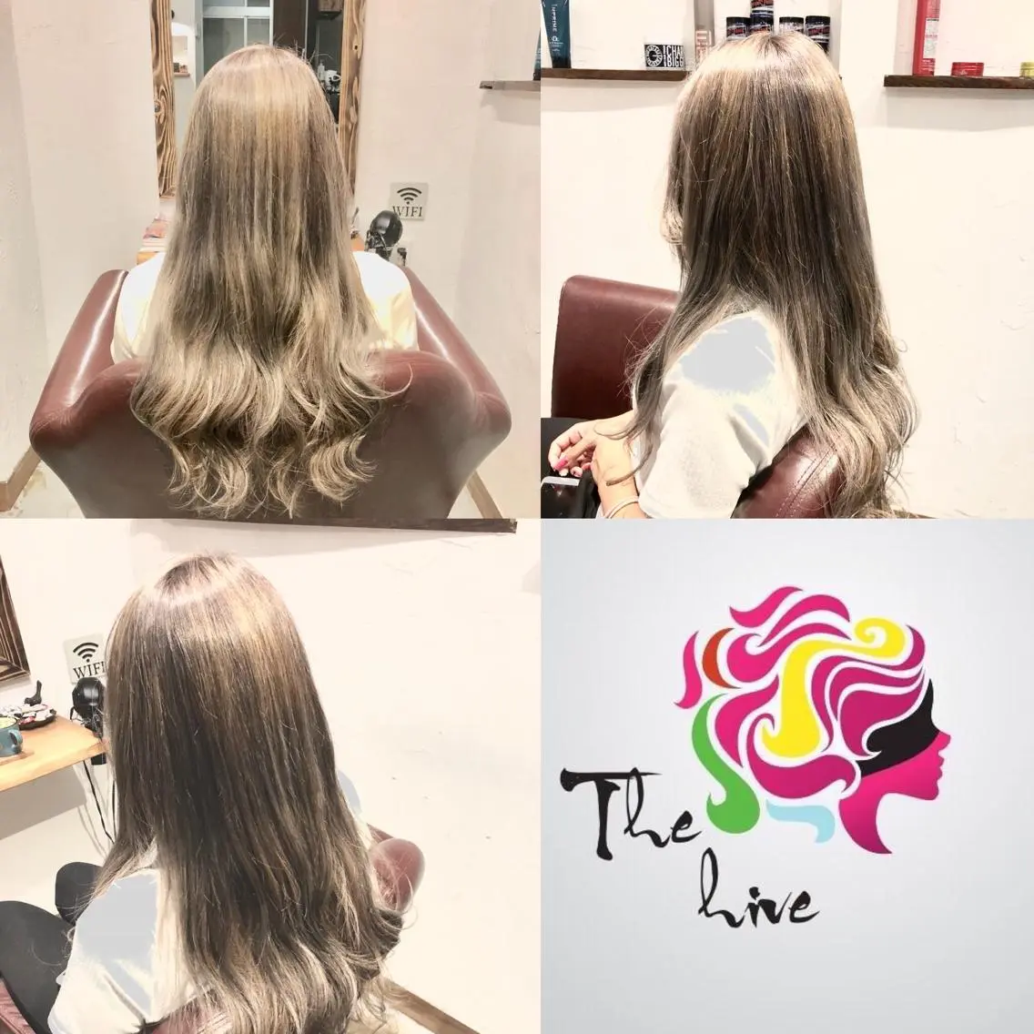 ロング カラー カット ヘアカラー Hair salon The hiveのヘアスタイル