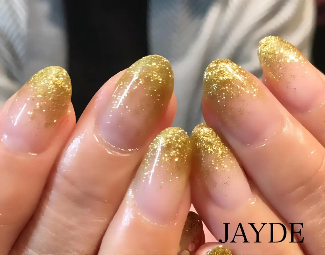 ネイル グラデーション ラメ(グリッター) ラメグラデーション JAYDE ジェイドのマツエク・マツパデザイン