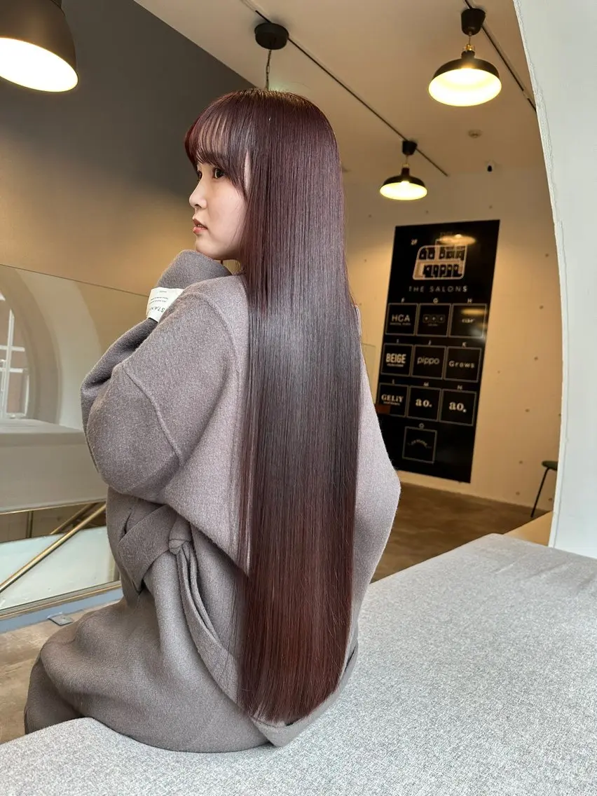 ロング カラー トリートメント 美髪/レイヤー 表参道/ヒロキのヘアスタイル