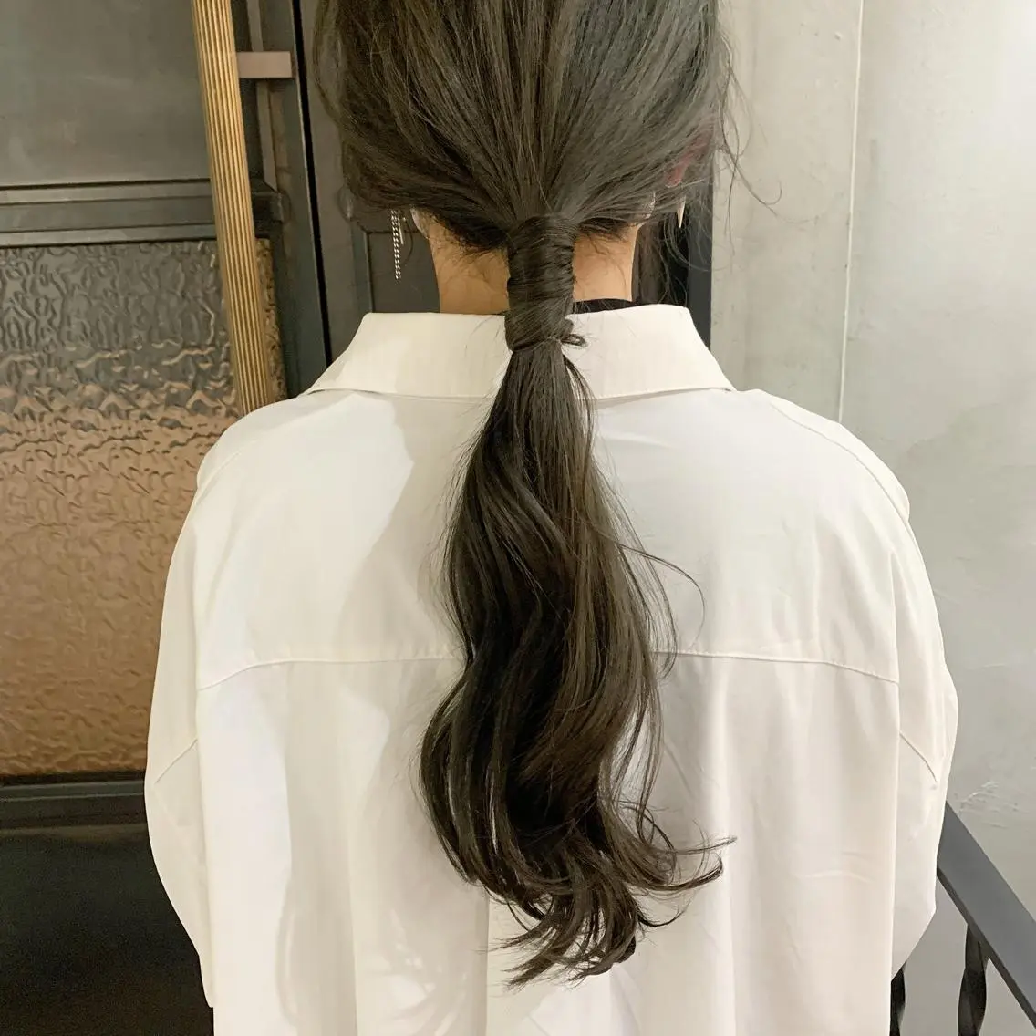 ロング カラー ヘアアレンジ カット ヘアカラー トリートメント 本間 結衣のヘアスタイル