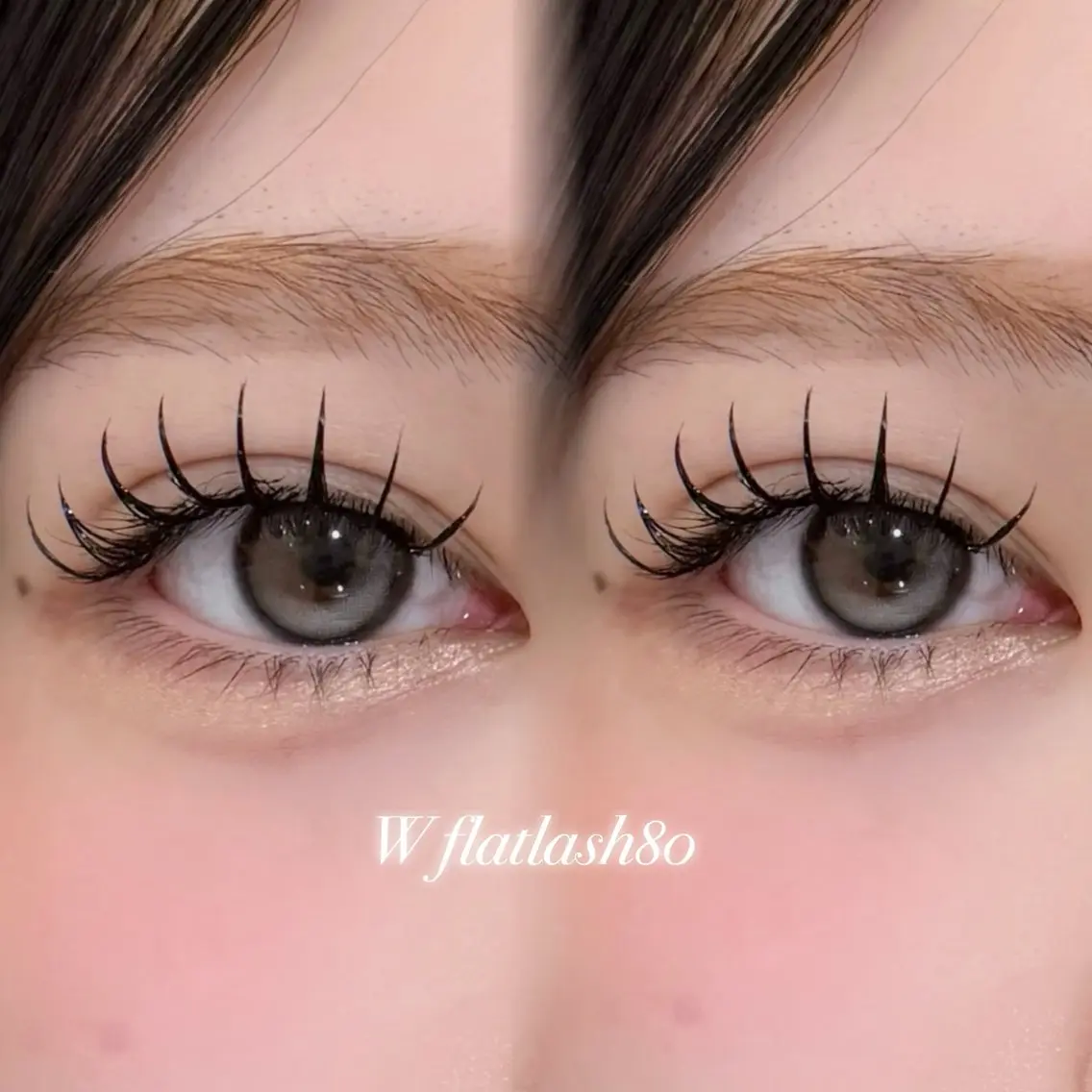 【圧倒的モチ+ボリューム】バインドorダブルフラットラッシュ80本の写真