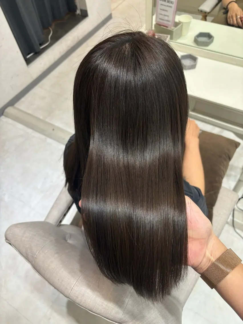 ロング カラー 巻ける縮毛矯正 Sachi🐰のヘアスタイル