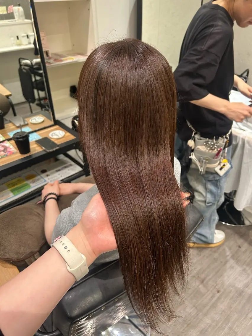 ロング カラー ブラウンカラー マロンブラウン cocotte 💟草間紫音💟のヘアスタイル