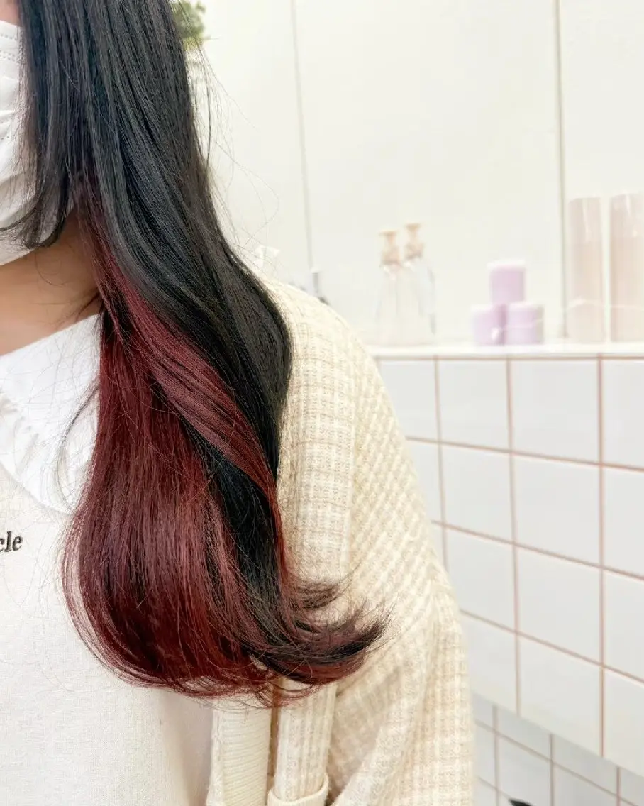 ロング カット ヘアカラー トリートメント 🌸花屋併設🌸石垣 友基のヘアスタイル