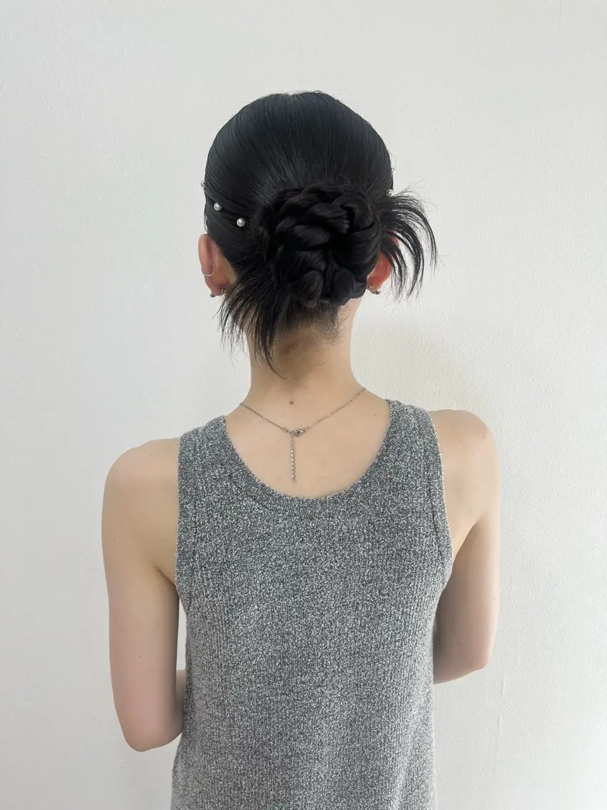 セミロング ヘアアレンジ ヘアセット ヘアセットサロン /上坪愛美のヘアスタイル