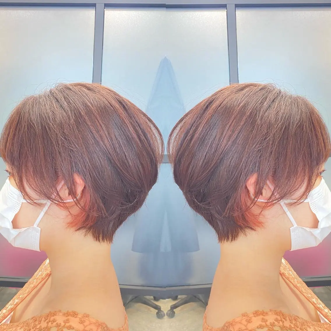ショート くびれヘア ショートヘア 艶カラー吉祥寺🌸 KAZUEのヘアスタイル