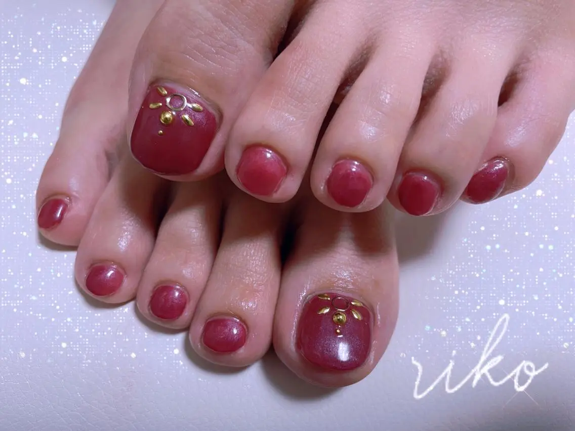 ネイル フットネイル riko nailのネイルデザイン