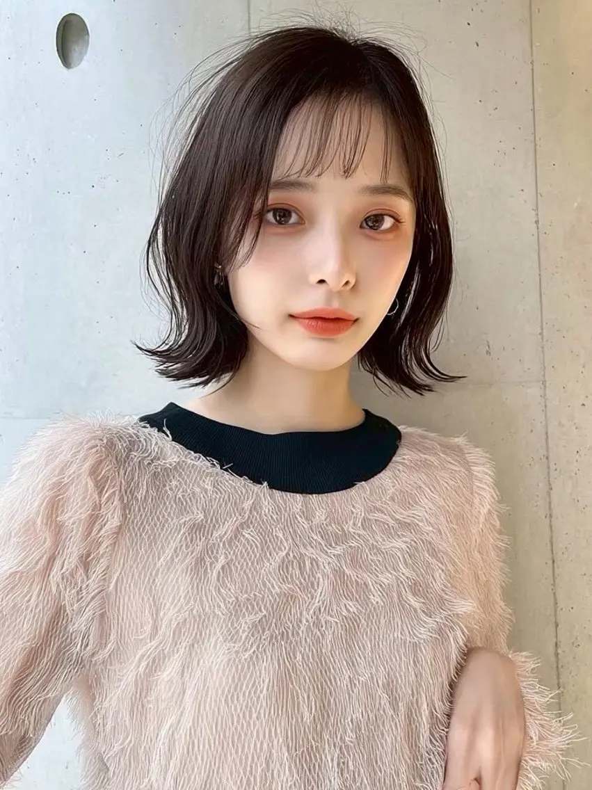 ミディアム カラー 神田 絢飛のヘアスタイル