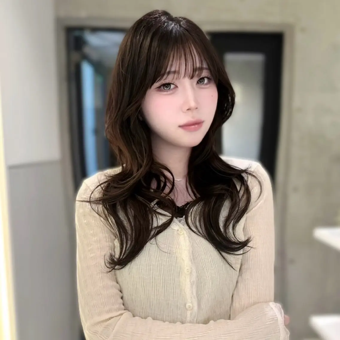 ロング カット トリートメント karina🌿レイ ヤーカット/髪質改善のヘアスタイル