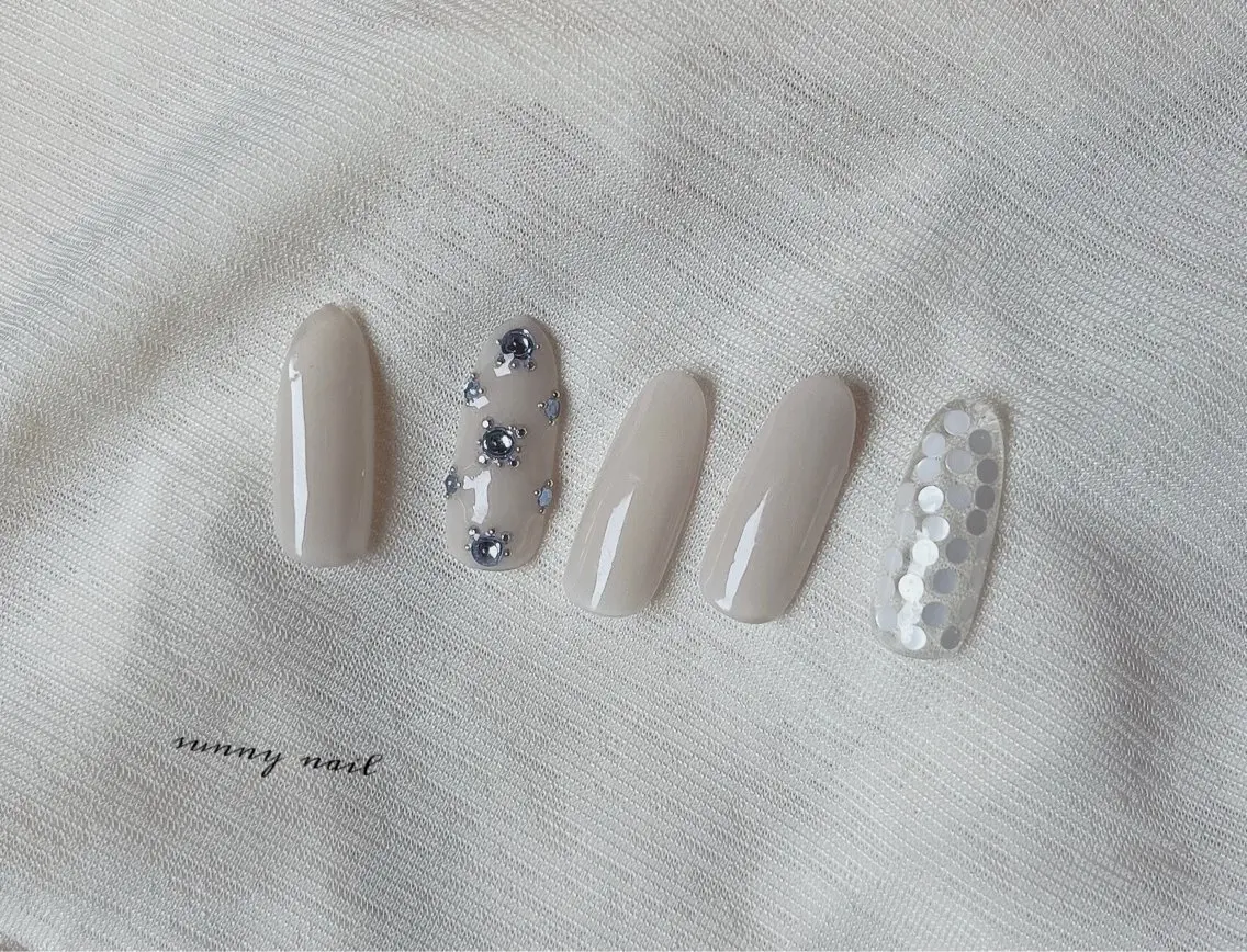 ネイル ブルー ジェルネイル パラジェル sunny nailのネイルデザイン