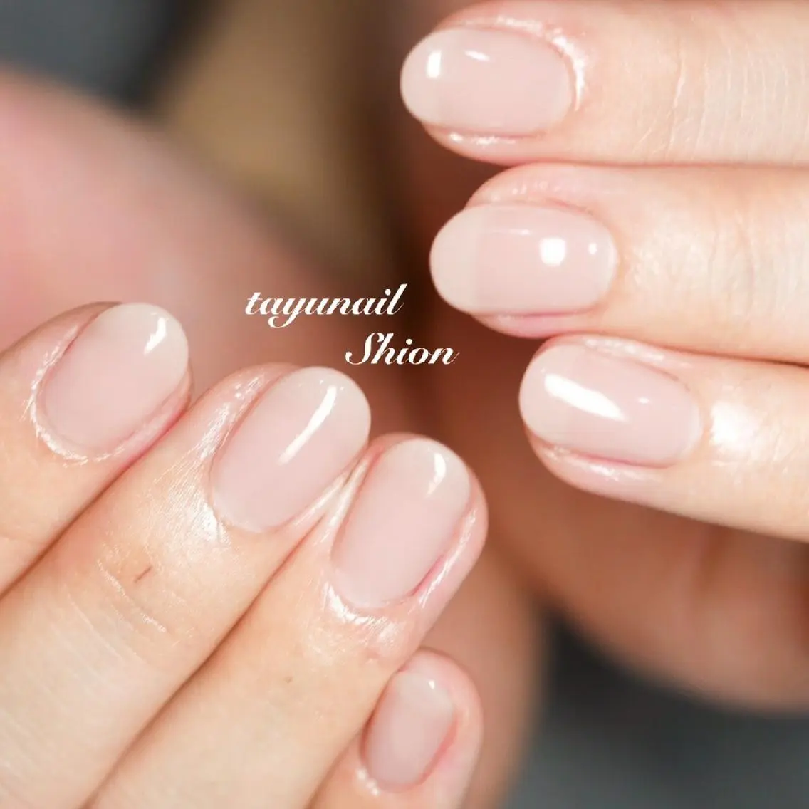 ネイル ブルー ジェルネイル ワンカラーネイル パラジェル シンプルネイル ネイルサロン 【たゆnail】のネイルデザイン
