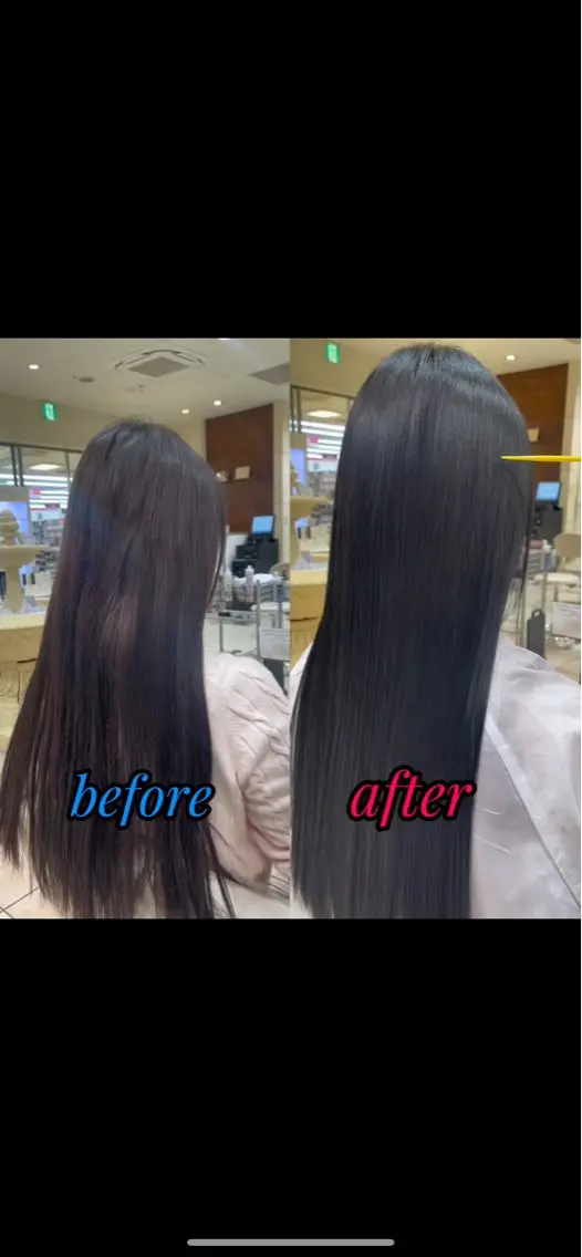 ロング 髪質改善 カット 縮毛矯正 トリートメント カネヒラ リョウスケのヘアスタイル
