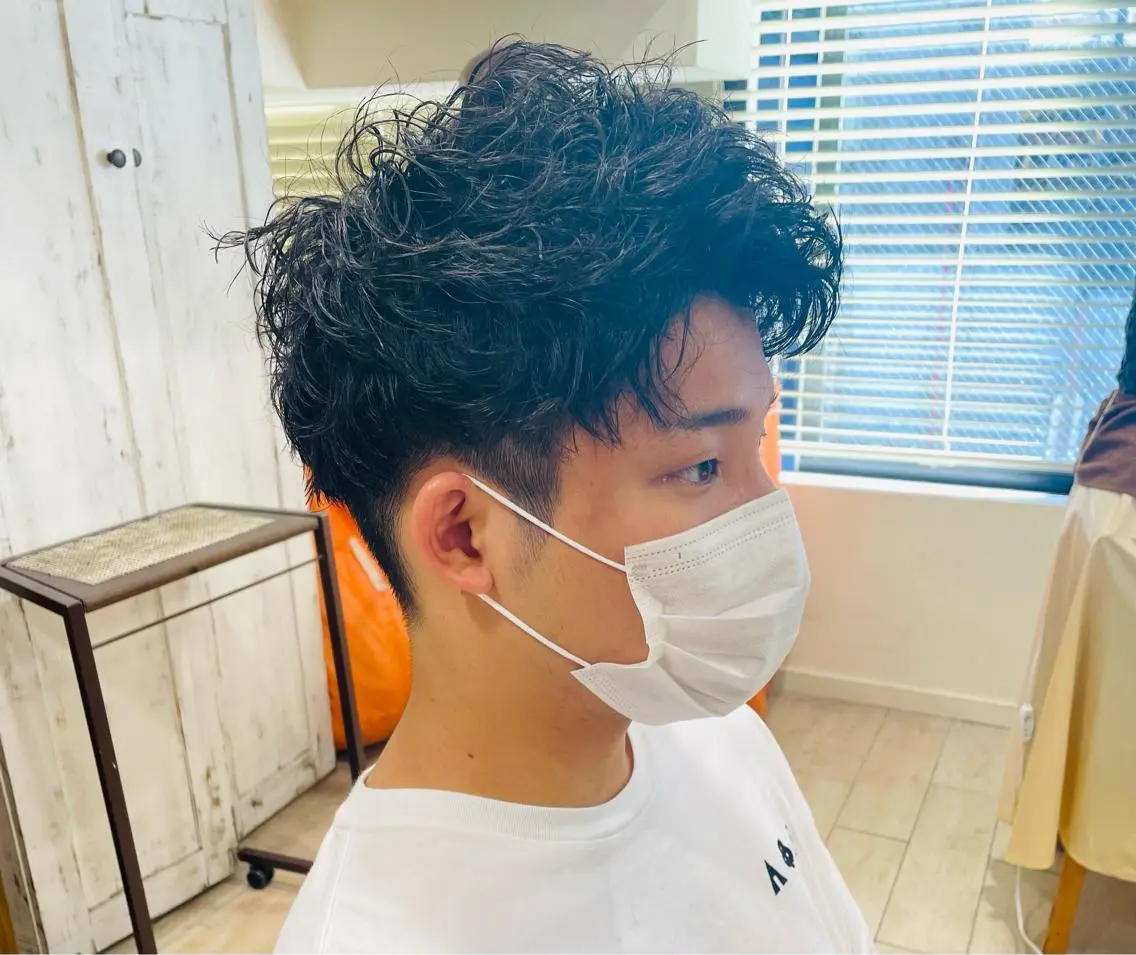 パーマ メンズ カット パーマ すげさやか ✨メンズカットパーマのヘアスタイル