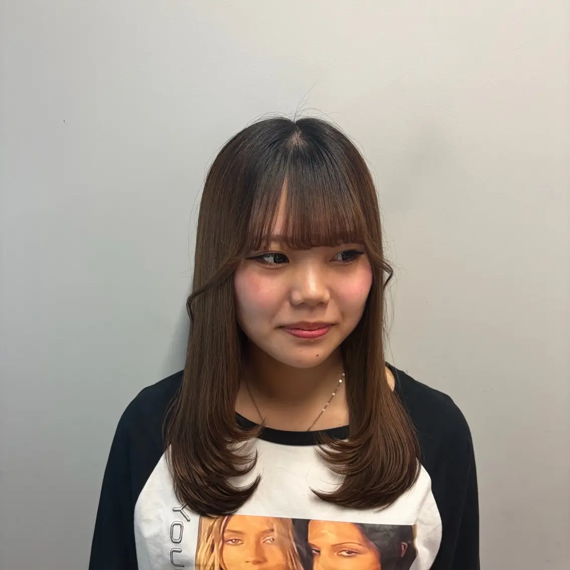 セミロング カラー カット ヘアカラー sato akiraのヘアスタイル