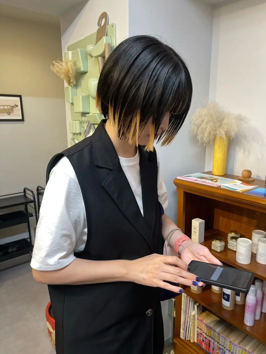 ショート カラー ボブ カット ヘアカラー トリートメント 丁寧なカウンセリング 🌿KENTA🌿のヘアスタイル