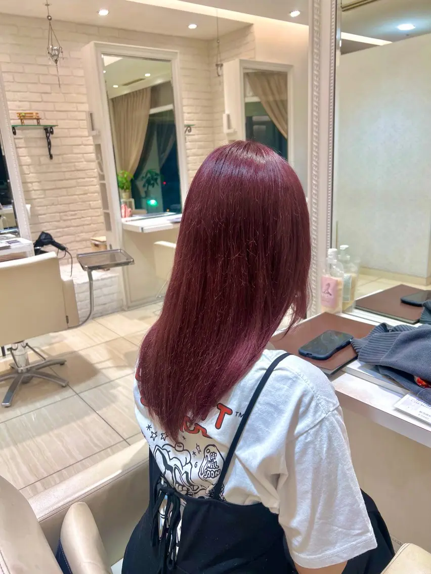 ロング カラー 白金台カラーリスト あきよしのヘアスタイル