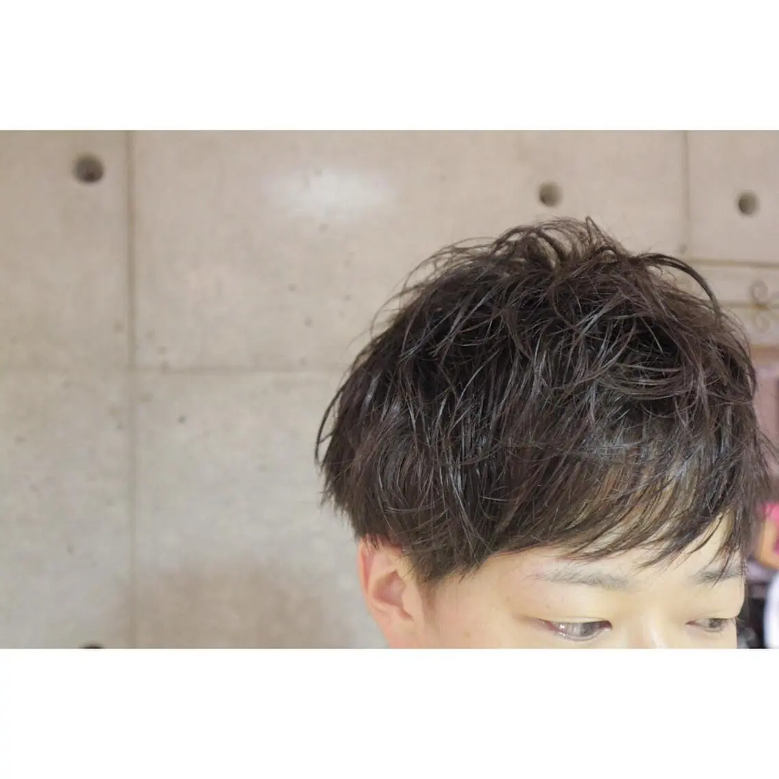 ショート カラー パーマ メンズ 大木 祥吾のヘアスタイル