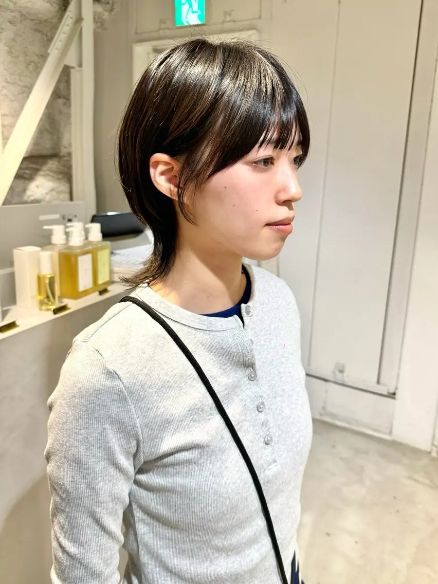 ショート カット ヘアカラー 骨格診断で絶対可愛い ✨丸みショート✨凌弥のヘアスタイル