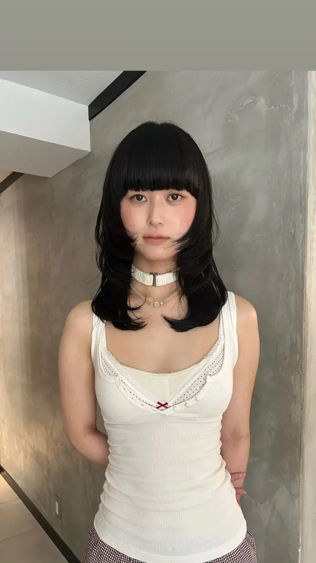ロング カラー カット ヘアカラー タナカ カナ🫧のヘアスタイル