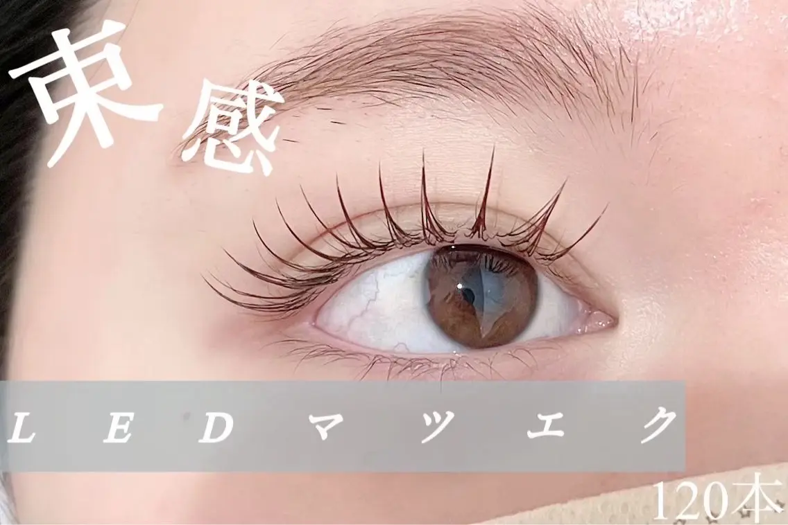 LEDオフ無し100本🌼目元の写真撮影可能な方コーティング仕上げ無料の写真