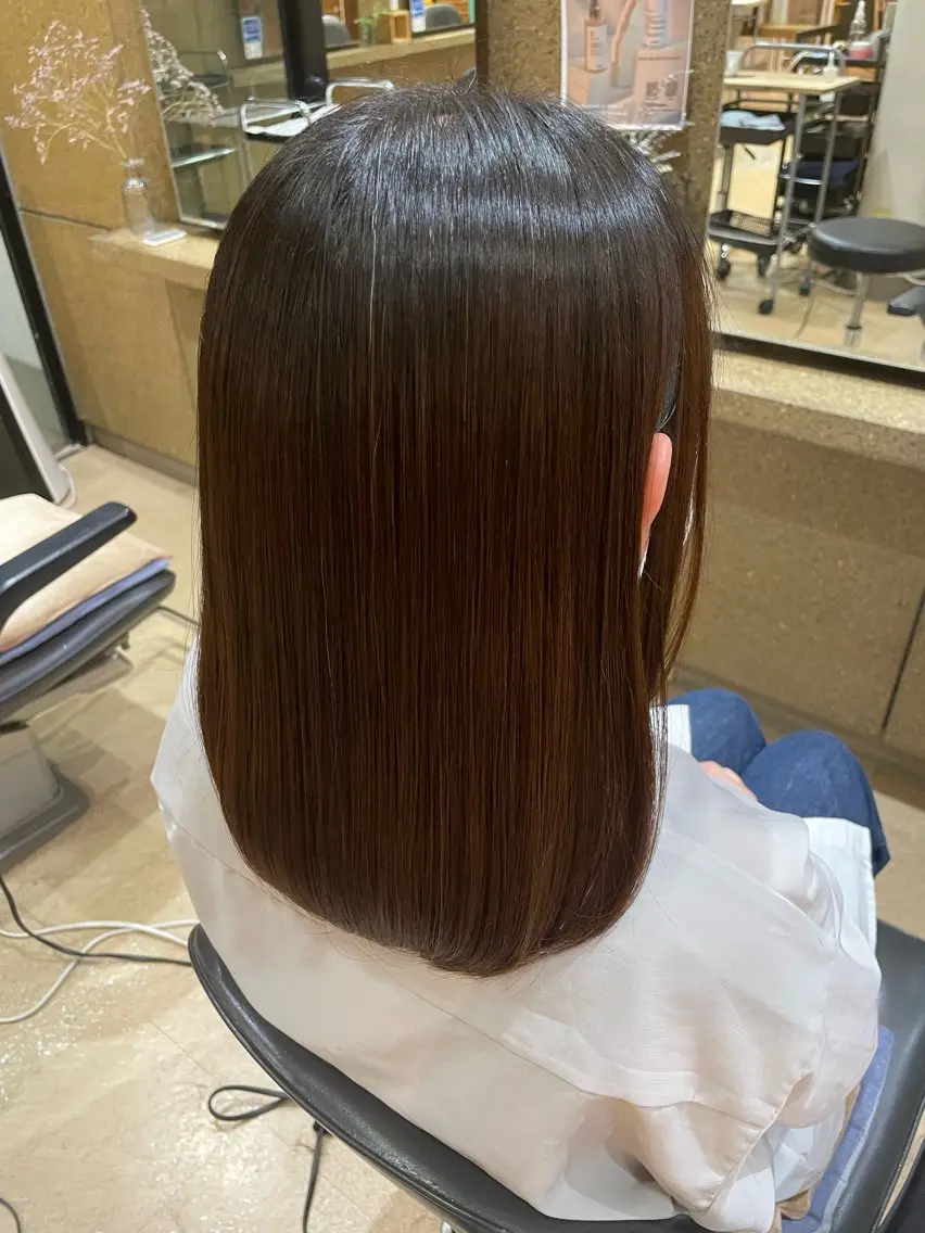 ミディアム カラー パーマ ヘアアレンジ 田中 俊貴のヘアスタイル