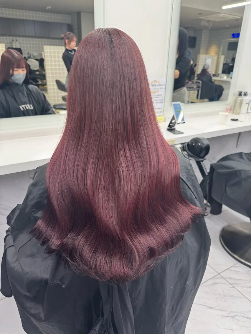 ロング カラー パーマ ヘアアレンジ メンズ キッズ 韓国系🇰🇷🩶 艶暗髪/MEIのヘアスタイル