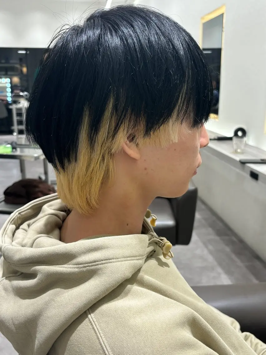 メンズ メンズブリーチ メンズインナーカラー 鈴木 颯のヘアスタイル