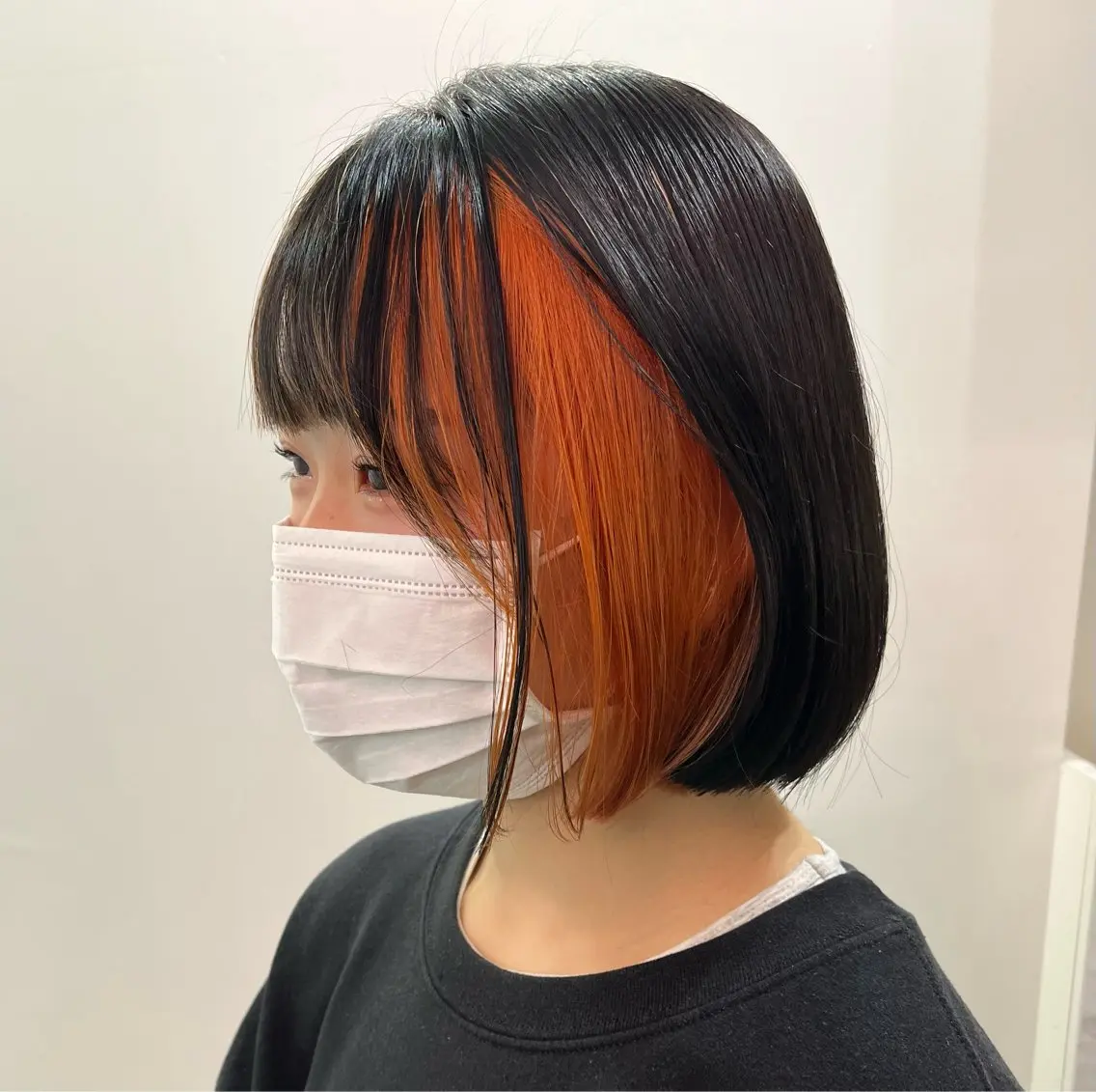 セミロング カラー 柔め透明感血色カラー 暖色/レイヤー/ゆいのヘアスタイル