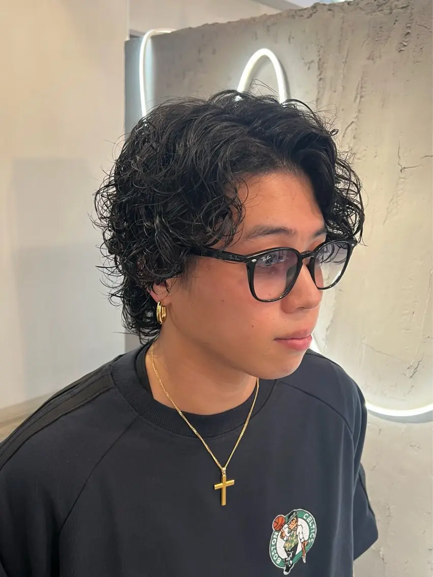 パーマ メンズ カット パーマ いぐちしょうた🫧 VISAGEbaskのヘアスタイル