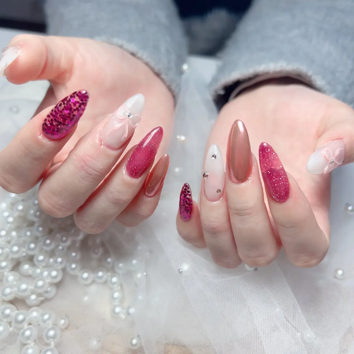 ネイル M 🌷Nail 長さだし専門店のネイルデザイン