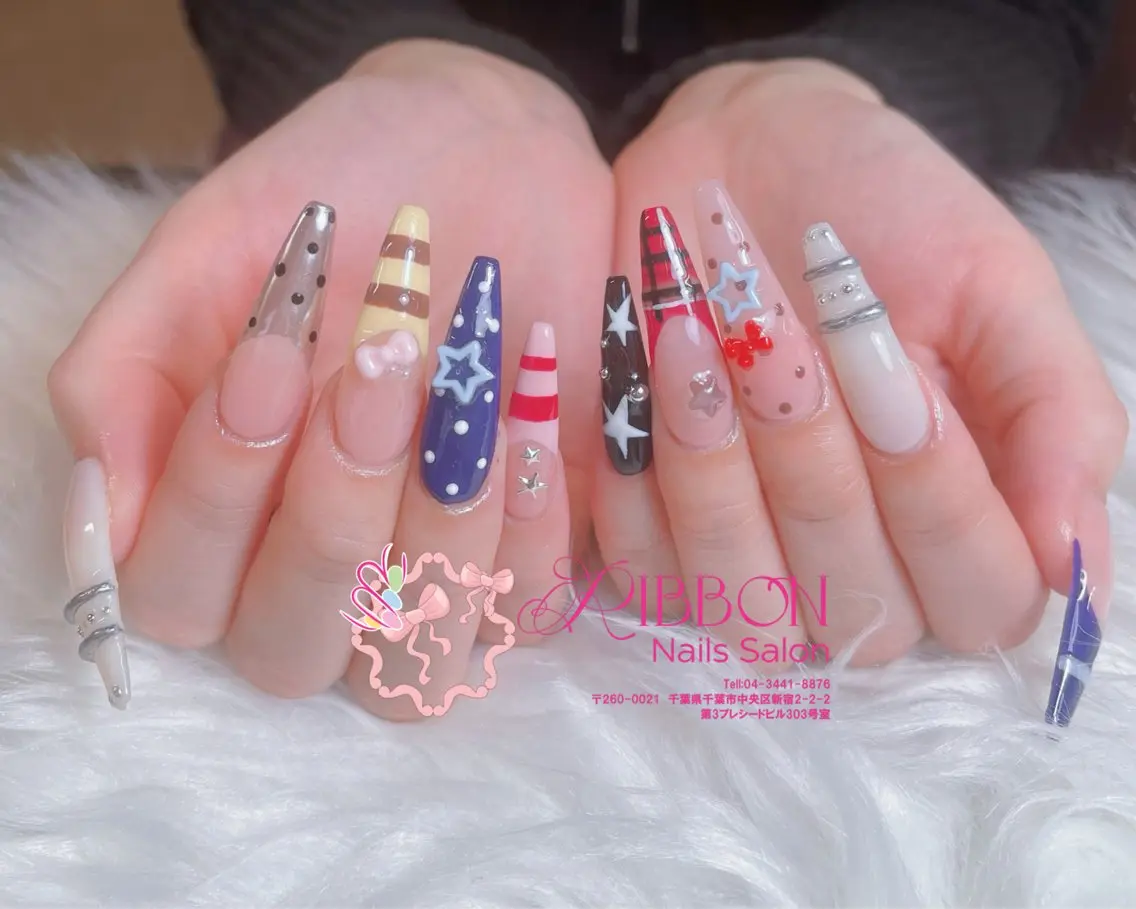 ネイル チークネイル フットネイル フレンチネイル グラデーション 韓国ネイル ハンドネイル Ribbonnail salonのネイルデザイン