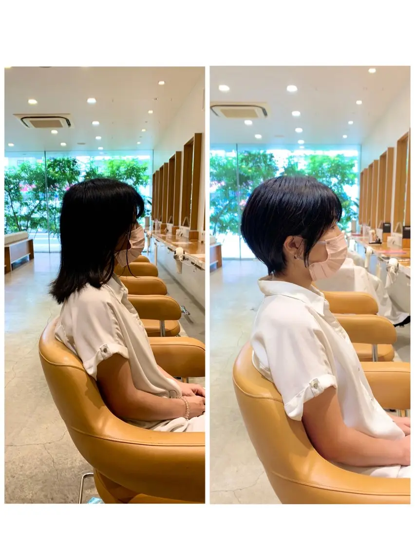 ショート 丸みショート ボブ 似合わせカット ショートヘア 小顔カット 中尾 文哉のヘアスタイル