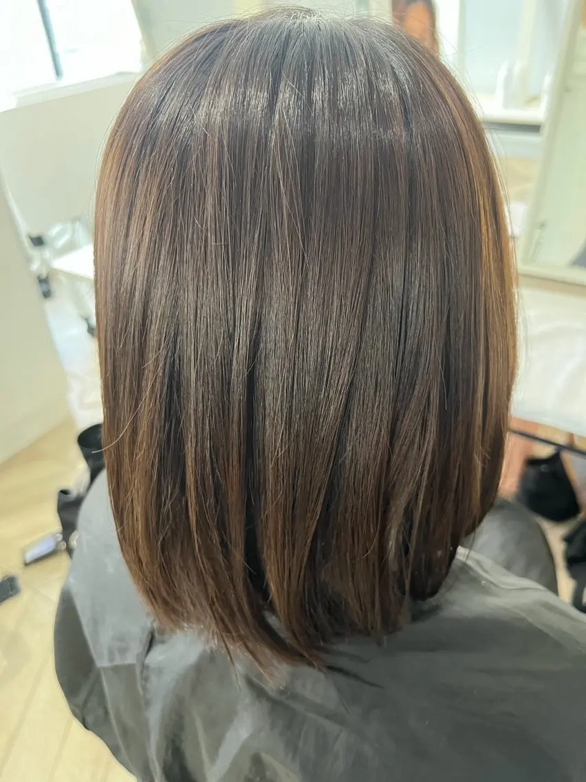 ミディアム カラー 門脇 愛未のヘアスタイル
