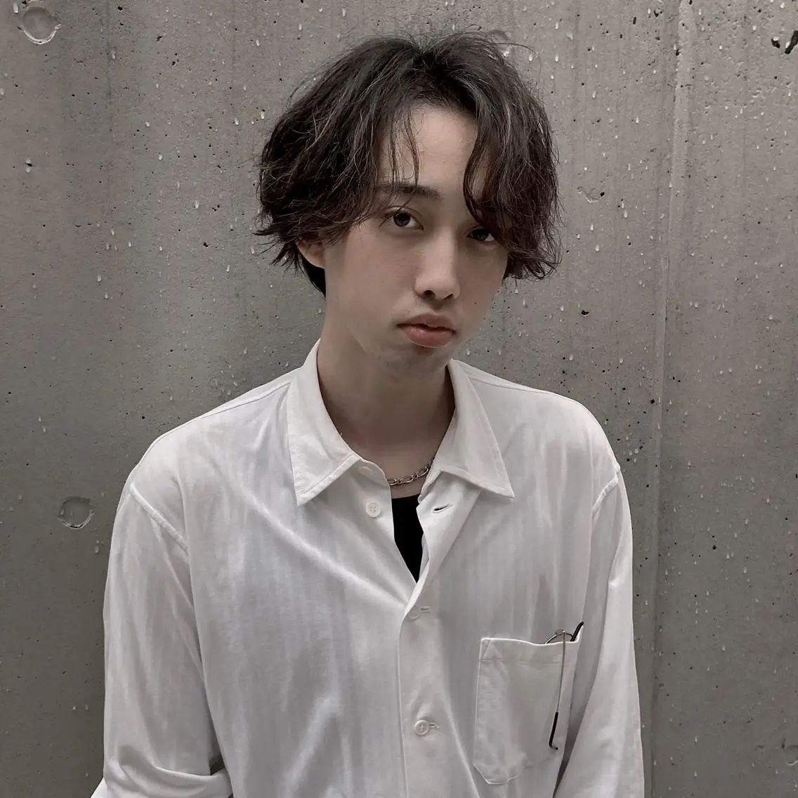 パーマ メンズ センターパート メンズ縮毛矯正 ♠️店長下平隼人のヘアスタイル
