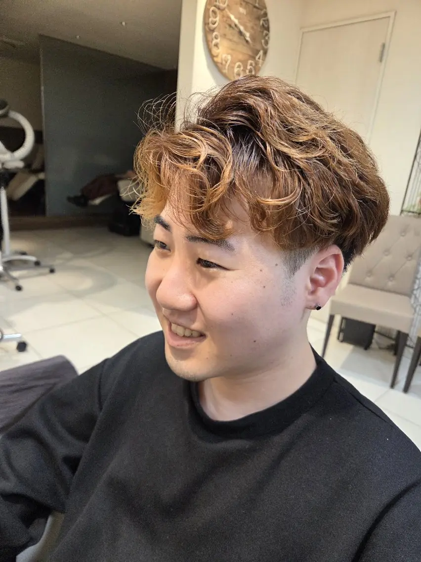 ショート メンズ メンズパーマ カット メンズパーマ/カラー /カット/樋口捷🔥のヘアスタイル